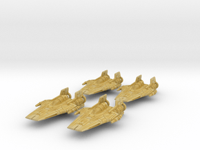 4x RZ-2 Resistance A-wing "Real Size" 1/270 in Tan Fine Detail Plastic