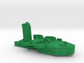 1/600 USS Salt Lake City (1945) Forward Superstr. in Green Smooth Versatile Plastic