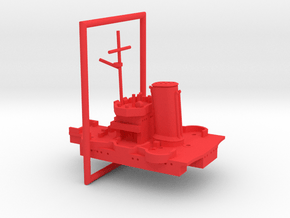 1/600 USS Salt Lake City (1945) RearSuperstructure in Red Smooth Versatile Plastic