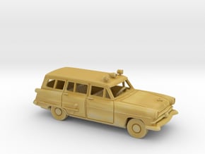 1/87 1953 Ford Crestline Emergency Station Wagon K in Tan Fine Detail Plastic