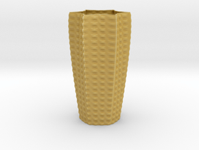 vase17P in Tan Fine Detail Plastic