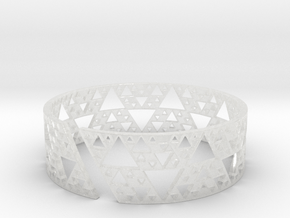 Sierpinski Bracelet in Clear Ultra Fine Detail Plastic