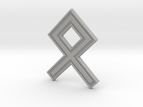 Othala Rune Charm in Aluminum