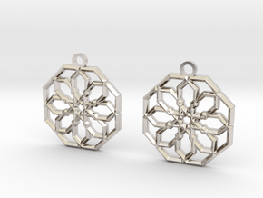 earrings in Platinum