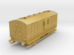 o-120fs-met-railway-passenger-brake-van in Tan Fine Detail Plastic