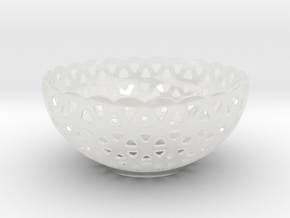 bowl in Clear Ultra Fine Detail Plastic