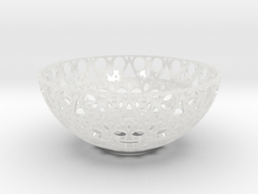 Bowl in Clear Ultra Fine Detail Plastic