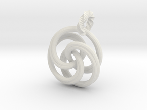 pendant twirl in White Natural Versatile Plastic