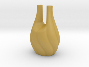 weird two-hearted vase in Tan Fine Detail Plastic