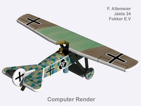 Friedrich Altemeier Fokker E.V (full color) in Natural Full Color Nylon 12 (MJF)