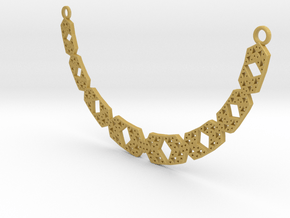 Necklace in Tan Fine Detail Plastic