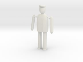 Railroad Figure - Gauge 1 - 1:32 in White Natural Versatile Plastic