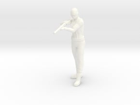 Jonny Quest Hovercraft - Rifle Man in White Processed Versatile Plastic