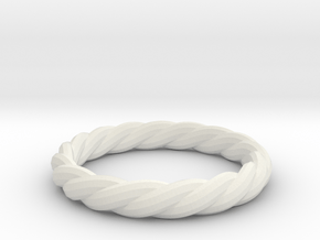 twist ring in White Natural Versatile Plastic