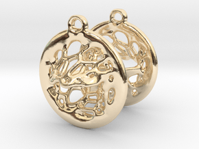Voronoi Earrings (1st Edition) in 14k Gold Plated Brass