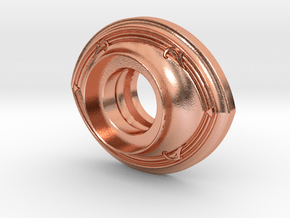 Escutcheon, interior door handle ($12) in Natural Copper