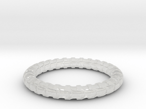 V chain Ring All sizes, Multisize in Clear Ultra Fine Detail Plastic: 8 / 56.75