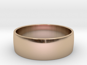 Classic ring w 8mm All sizes, Multisize in 9K Rose Gold : 13 / 69