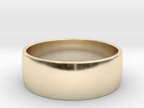 Classic ring w 8mm All sizes, Multisize in 14k Gold Plated Brass: 11.5 / 65.25