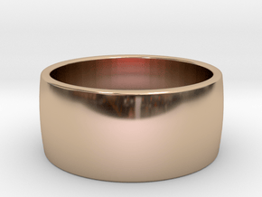 Classic ring w 8mm All sizes, Multisize in 9K Rose Gold : 5 / 49