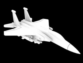 1:500 Scale F-15E Strike Eagle (Loaded, Gear Up) in White Natural Versatile Plastic
