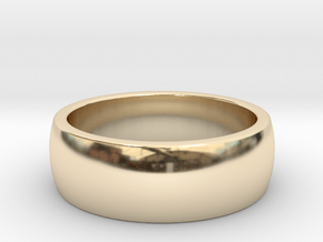Classic ring 6mm All sizes, Multisize in 14k Gold Plated Brass: 5 / 49