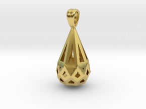 Openwork drops in Polished Brass