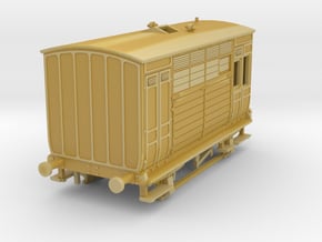 o-120fs-met-railway-horsebox-4-10 in Tan Fine Detail Plastic
