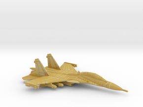 1:285 Scale Su-30SM Flanker H (Loaded, Gear Up) in Tan Fine Detail Plastic