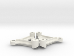 Team Associated front suspension arms RC10L 8419 in White Natural Versatile Plastic