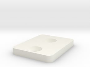 Switch mount for Traxxas TRX4 Esc  in White Natural Versatile Plastic