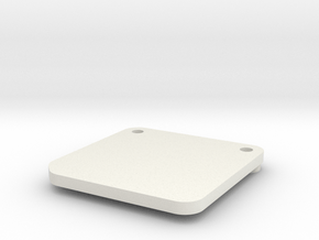 Kyosho Optima Mid ESC mounting plate in White Natural Versatile Plastic