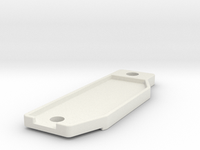 Tamiya blitzer battery door strap in White Natural Versatile Plastic