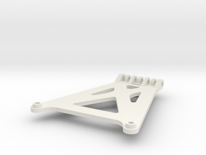 Team Losi A-4110 chassis brace xx in White Natural Versatile Plastic