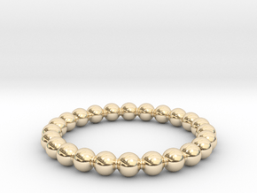 Round Beads Ring All sizes, multisize in 14K Yellow Gold: 5.5 / 50.25