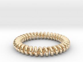 Helical Ring All Sizes, Multisize in 14k Gold Plated Brass: 11.5 / 65.25