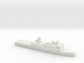 1/1250 Scale USS San Antonio LPD-17 in White Natural Versatile Plastic