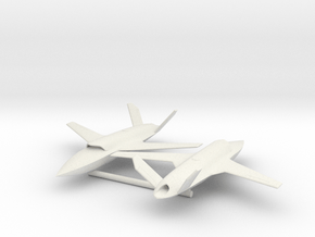 Kratos XQ-58 Valkyrie Unmanned Aerial System (UAS) in White Natural Versatile Plastic: 1:160 - N