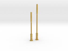 Small Cell Wireless Poles HO Scale 1/87 in Tan Fine Detail Plastic