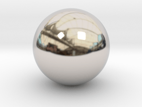 sphere-2 in Rhodium Plated Brass