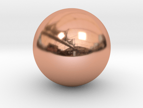 sphere-2 in Polished Copper