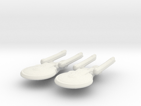 Excelsior Class (NCC-1701-B Type) 1/20000 x2 in White Natural Versatile Plastic