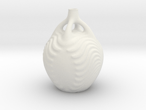 vase2211 in White Natural TPE (SLS)