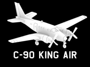 C-90 King Air in White Natural Versatile Plastic: 1:220 - Z
