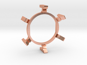 HILT GX16/MT30 Connector Holder 1" Gate Ring in Natural Copper