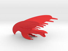 Romulan Warbird / 7.5cm - 3in in Red Smooth Versatile Plastic
