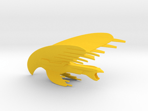 Romulan Warbird / 7.5cm - 3in in Yellow Smooth Versatile Plastic