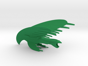 Romulan Warbird / 7.5cm - 3in in Green Smooth Versatile Plastic