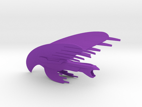 Romulan Warbird / 7.5cm - 3in in Purple Smooth Versatile Plastic