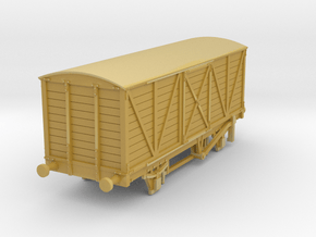 o-120fs-met-railway-22ft-covered-goods-van in Tan Fine Detail Plastic
